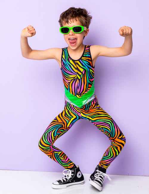 Rainbow Mayhem Kids Catsuit