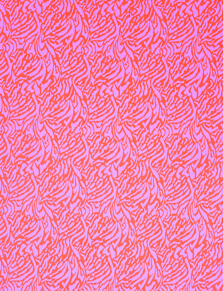 pink and red patterned uv reactive fabric