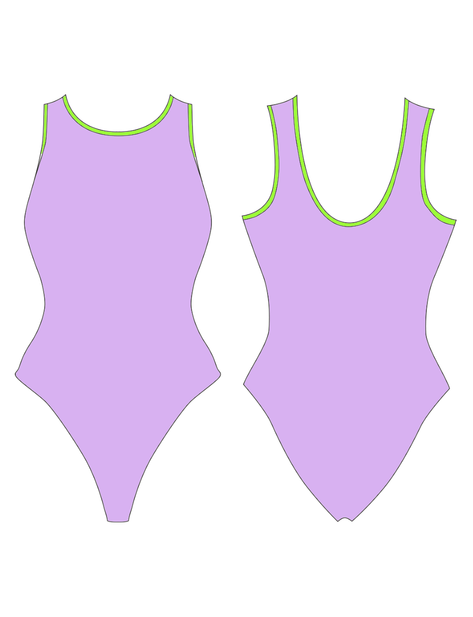 Customise Your High-Neck High-Leg Bodysuit
