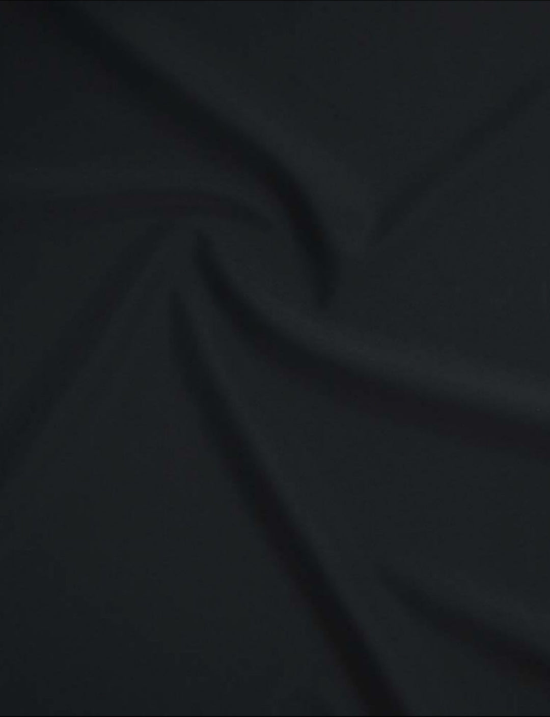 plain black lycra fabric swatch