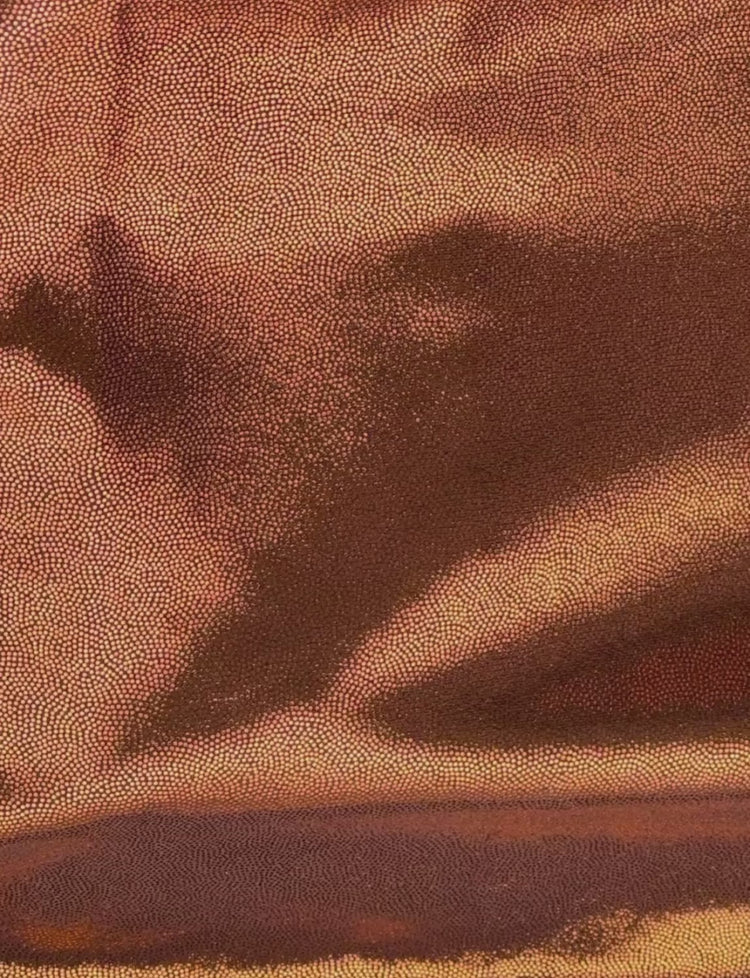 copper foiled stretch fabric